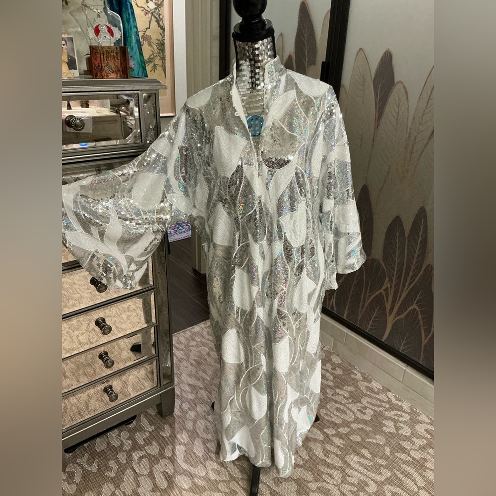 La Vie Style House Long Sequin Kaftan